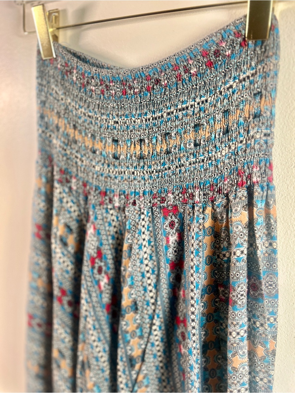 Vintage Thai Harem Hippy Pants/ Jumpsuit • Light, Flowy Rayon • Convertible • OS
